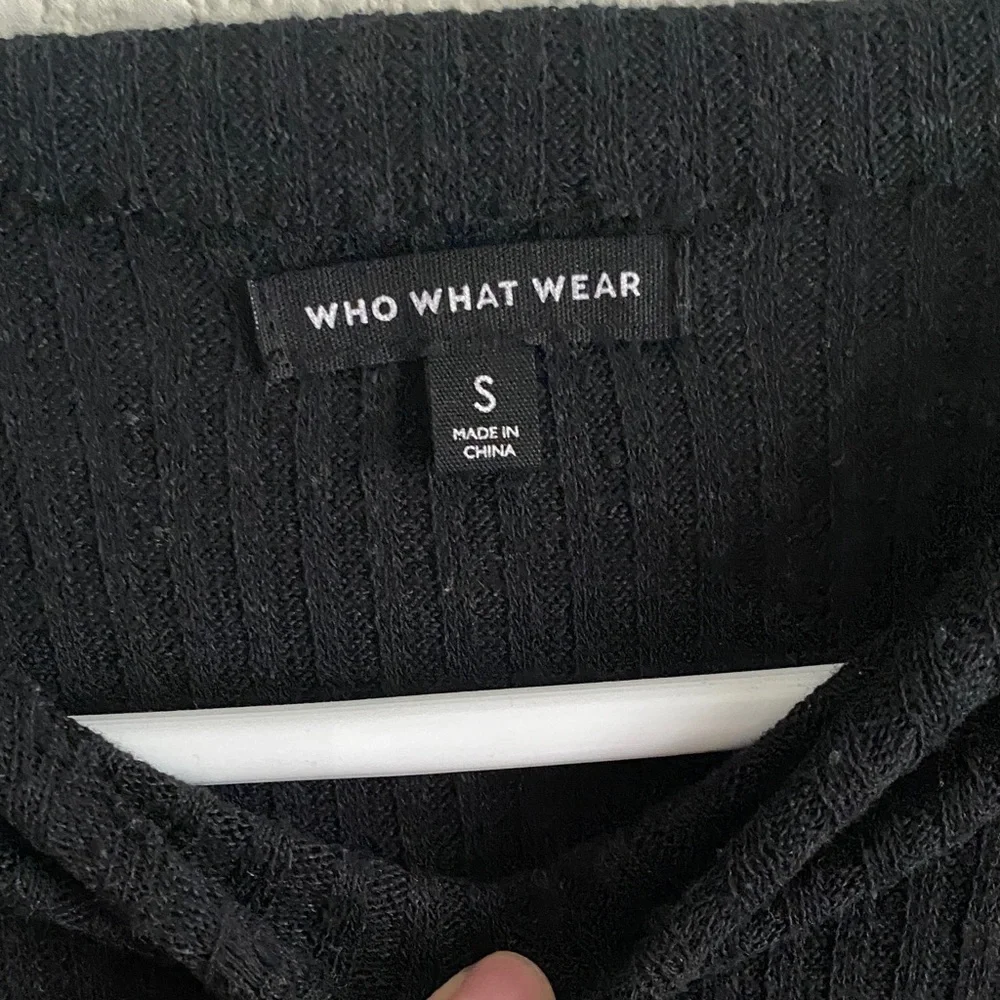 Who What Wear Black Long Sleeve Dress - Picture 2 of 7